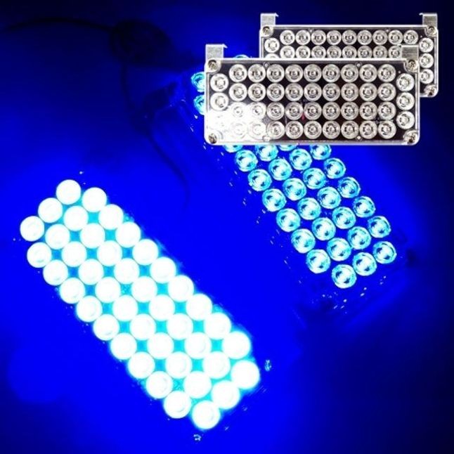 자동차 LED 경광등 차폭등 써치등 튜닝 12V 42발 블루