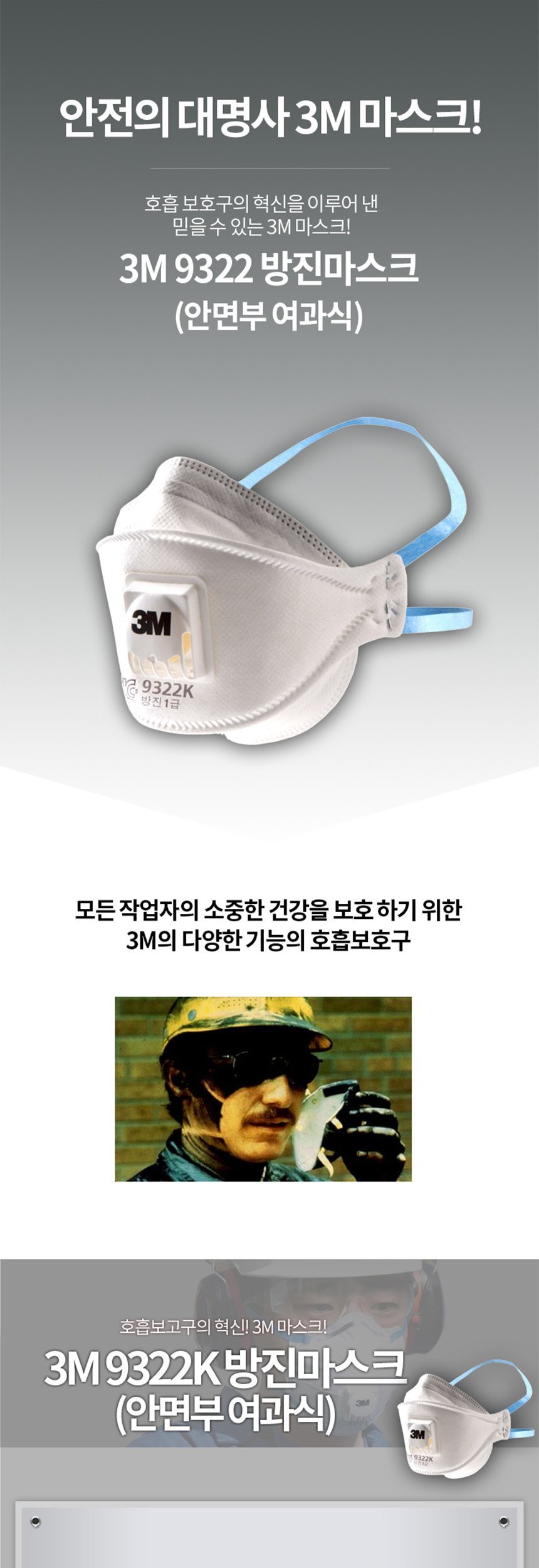 방진마스크 방진1급 현장마스크 방진방독마스크 공업용마스크