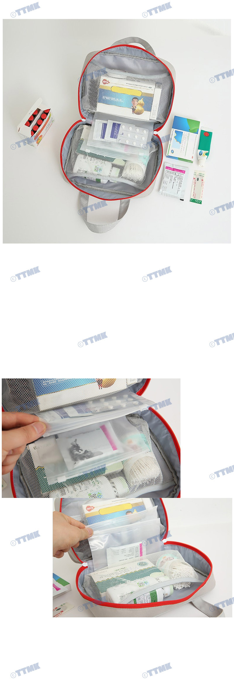 휴대용 구급 파우치 가방 구급함 약상자 약통 케이스